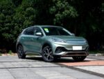 Электромобиль BYD Yuan Plus 510 KM Flagship, вид спереди, справа
